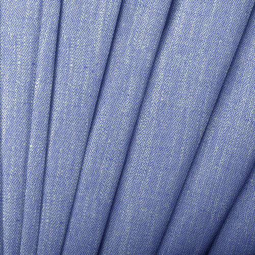Plain Blue M2M - Jedburgh Textured Woven Made to Measure Curtains Default Voyage Maison