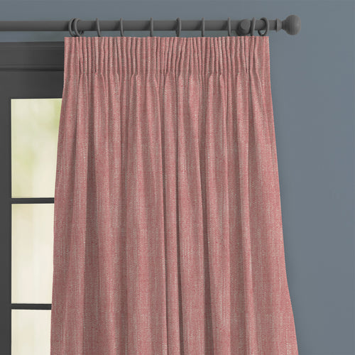 Plain Pink M2M - Jedburgh Textured Woven Made to Measure Curtains Default Voyage Maison