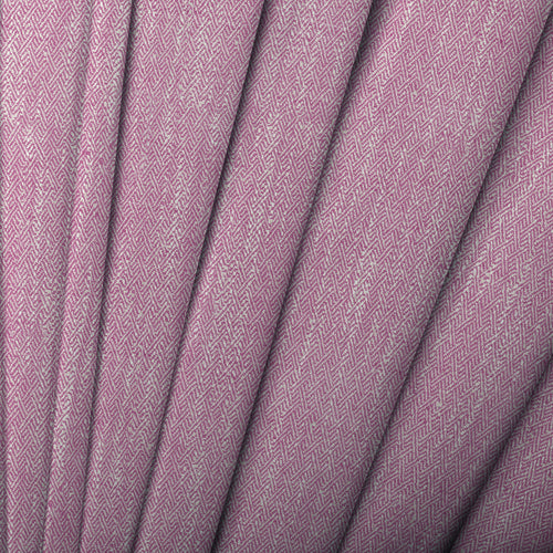 Plain Pink M2M - Jedburgh Textured Woven Made to Measure Curtains Default Voyage Maison