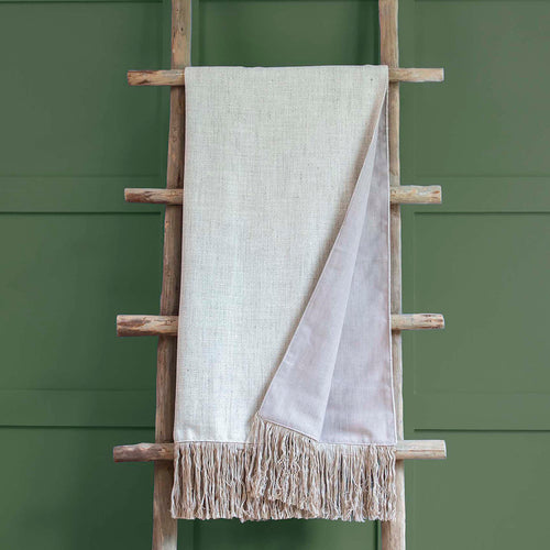 Plain Cream Throws - Jedburgh Chevron Throw Linen Voyage Maison