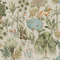 Samples - Jungle Serene  Fabric Sample Swatch Green Voyage Maison