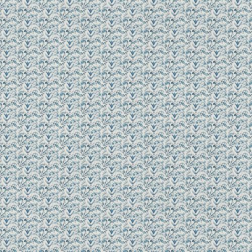 Floral Blue Fabric - Juna Printed Cotton Fabric (By The Metre) Denim Voyage Maison