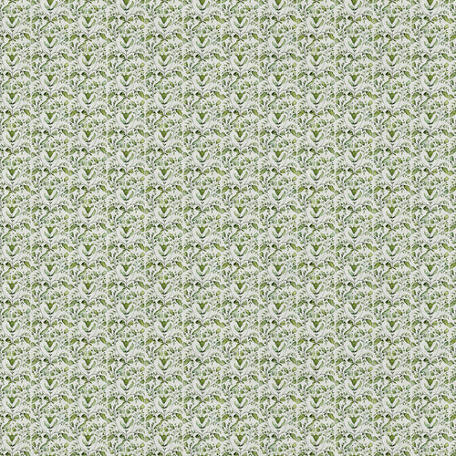 Floral Green Fabric - Juna Printed Cotton Fabric (By The Metre) Sage Voyage Maison