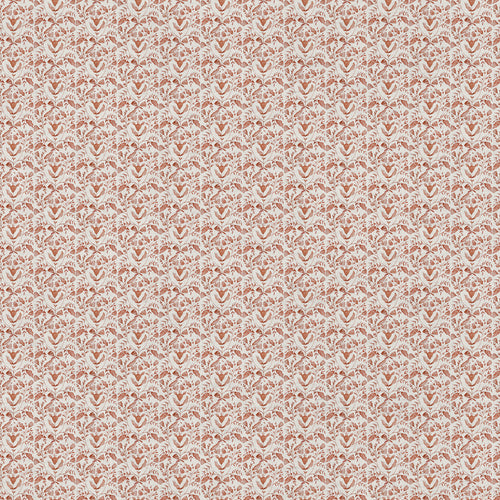 Floral Orange Fabric - Juna Printed Cotton Fabric (By The Metre) Terracotta Voyage Maison