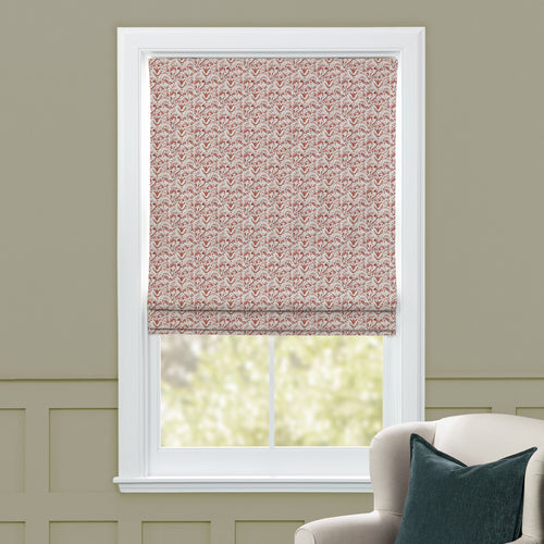 Floral Orange M2M - Juna Printed Cotton Made to Measure Roman Blinds Terracotta Voyage Maison