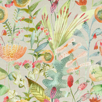  Samples - June Blossom Printed Fabric Sample Swatch Harvest Voyage Maison