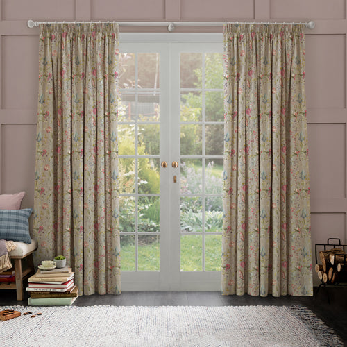 Animal Cream M2M - Kelston Printed Made to Measure Curtains Sorbet Linen Voyage Maison