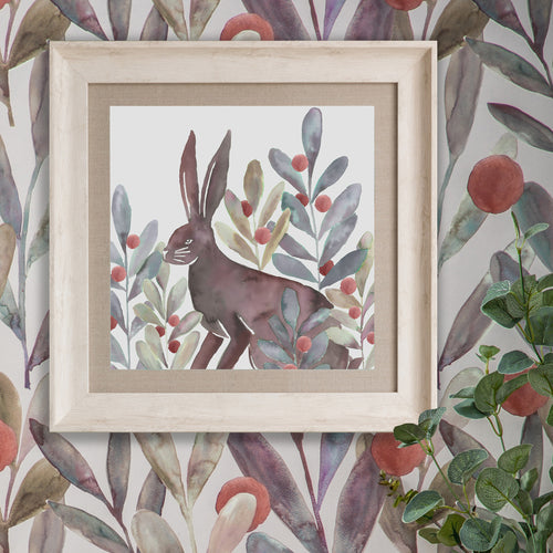 Animal Red Wall Art - Kensuri Mulberry Framed Print Birch Voyage Maison