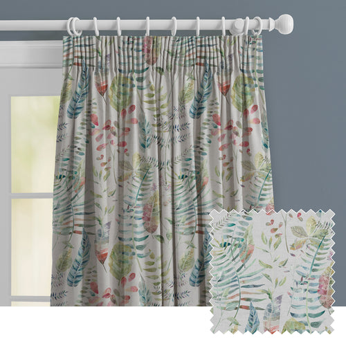 Floral Grey M2M - Kenton Printed Made to Measure Curtains Silver Voyage Maison