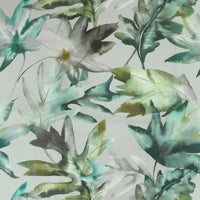 Samples - Kimino Printed Fabric Sample Swatch Emerald Voyage Maison