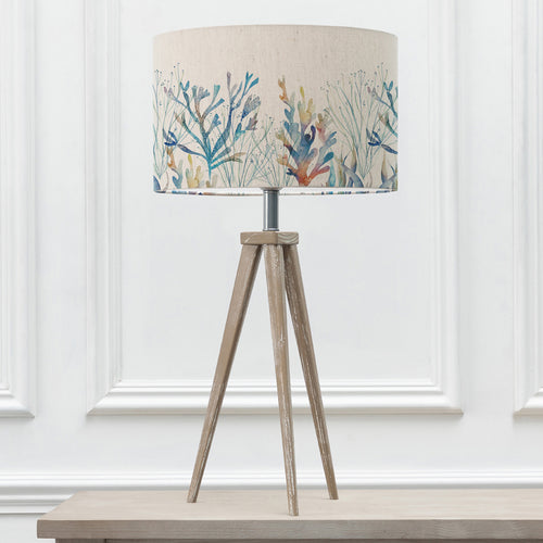 Abstract Grey Lighting - Coral Reef Eva & Aratus Complete Table Lamp Grey/Cobalt Voyage Maison