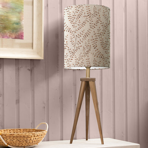 Floral Brown Lighting - Aratus  & Eden Anna  Complete Table Lamp Nut/Sienna Additions