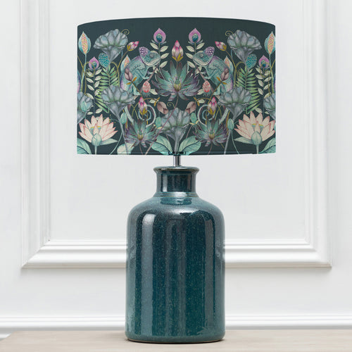Floral Blue Lighting - Elspeth  & Osawi Eva  Complete Table Lamp Aqua/Emerald Voyage Maison