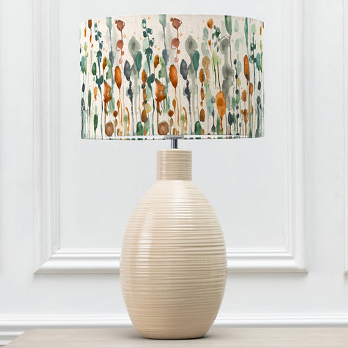 Abstract Cream Lighting - Epona  & Arley Eva  Complete Table Lamp Cream/Peridot Voyage Maison