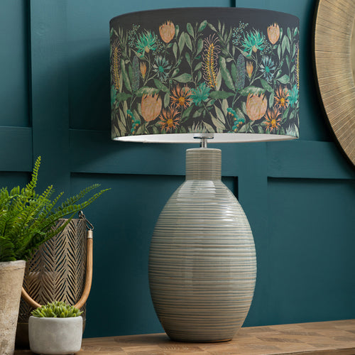 Floral Blue Lighting - Epona  & Fortazela Eva  Complete Table Lamp Duck/Sapphire Voyage Maison