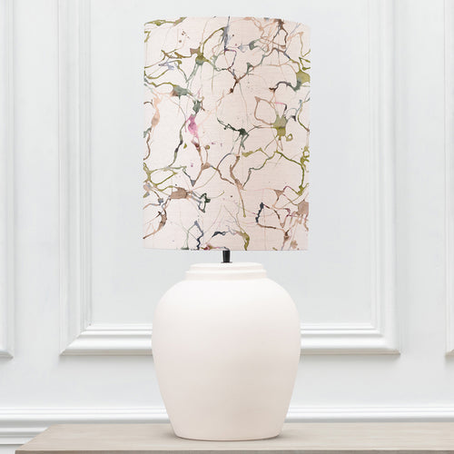 Abstract White Lighting - Evora  & Carrara Anna  Complete Table Lamp Ecru/Meadow Additions
