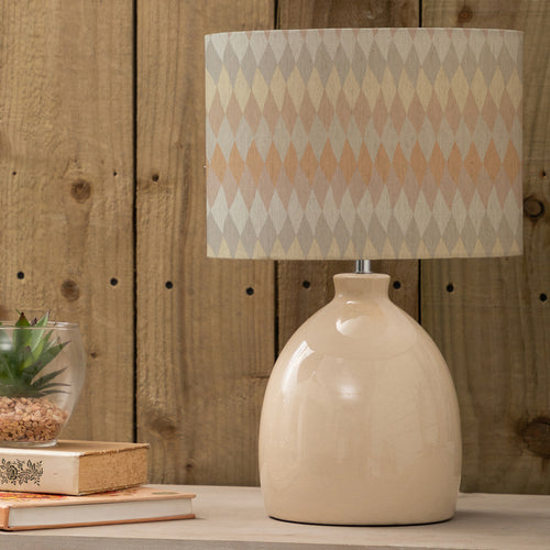 Abstract Cream Lighting - Leura  & Mesa Eva  Complete Table Lamp Cream/Sand Voyage Maison