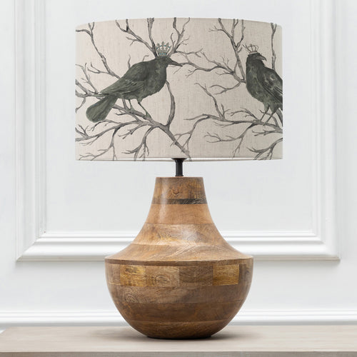 Animal Brown Lighting - Leven  & Monarch Eva  Complete Table Lamp Mango/Linen Voyage Maison