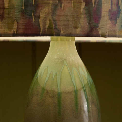 Abstract Green Lighting - Azima Eva & Narvi Complete Table Lamp Jade/Indigo Voyage Maison
