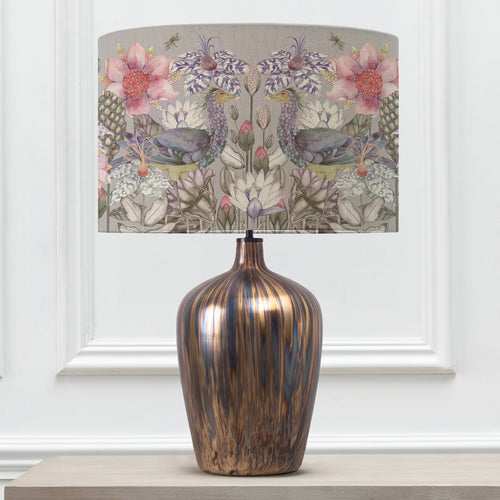 Floral Gold Lighting - Olywn  & Acanthis Eva  Complete Table Lamp Glass/Bronze Voyage Maison