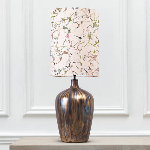 Abstract Gold Lighting - Olywn  & Carrara Anna  Complete Table Lamp Glass/Meadow Additions