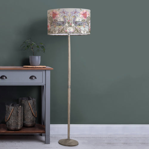 Floral Grey Lighting - Solensis  & Acanthis Eva  Complete Floor Lamp Grey/Bronze Voyage Maison