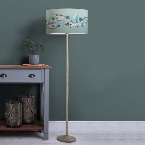 Animal Grey Lighting - Solensis  & Barbeau Eva  Complete Floor Lamp Grey/Seafoam Voyage Maison