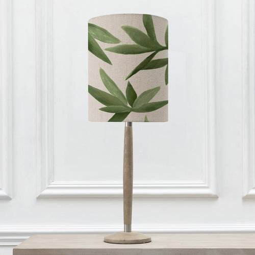 Floral Grey Lighting - Solensis Small & Silverwood Anna  Complete Table Lamp Grey/Apple Additions
