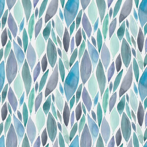 Floral Blue Fabric - Koyo Printed Cotton Fabric (By The Metre) Aqua Voyage Maison