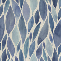  Samples - Koyo Printed Fabric Sample Swatch Cobalt Voyage Maison