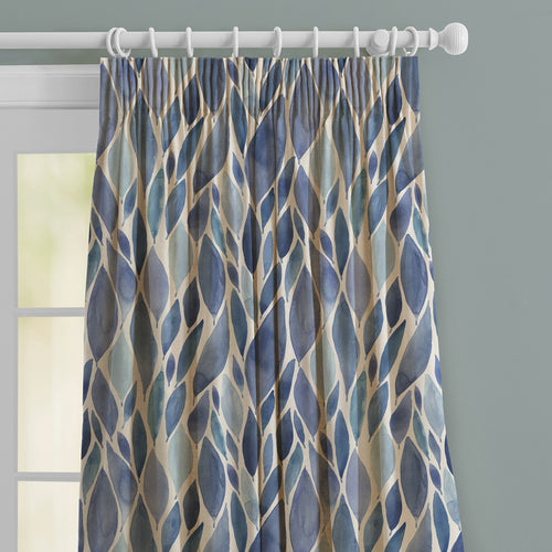 Floral Blue M2M - Koyo Printed Made to Measure Curtains Cobalt Voyage Maison