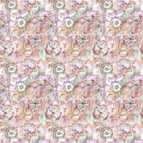Floral Orange Fabric - Langdale Printed Cotton Fabric (By The Metre) Russett Voyage Maison