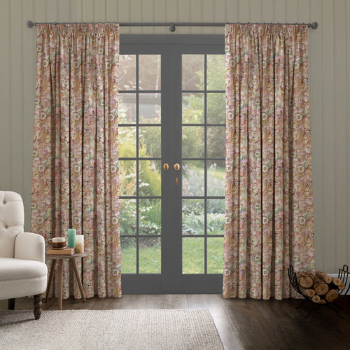 Floral Orange M2M - Langdale Printed Made to Measure Curtains Russett Voyage Maison