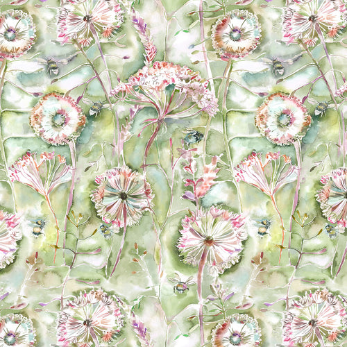 Floral Green M2M - Langdale Printed Made to Measure Curtains Sweetpea Voyage Maison