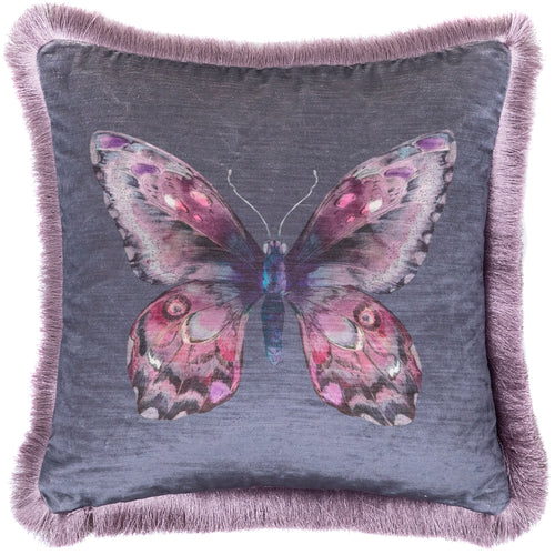 Voyage Maison Lenore Printed Feather Cushion in Sapphire