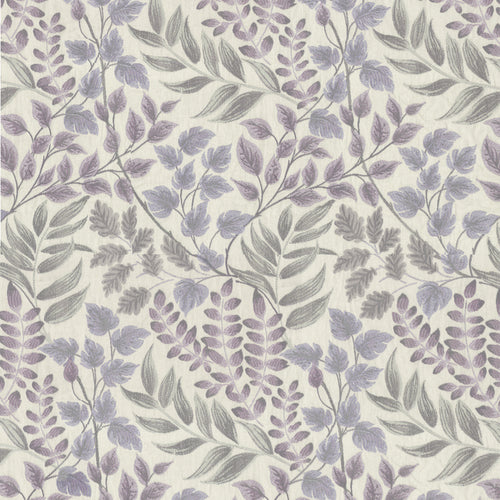 Floral Purple Fabric - Lestari Woven Jacquard Fabric (By The Metre) Wisteria Voyage Maison