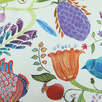 Samples - Lindu Printed Fabric Sample Swatch Ecru Voyage Maison