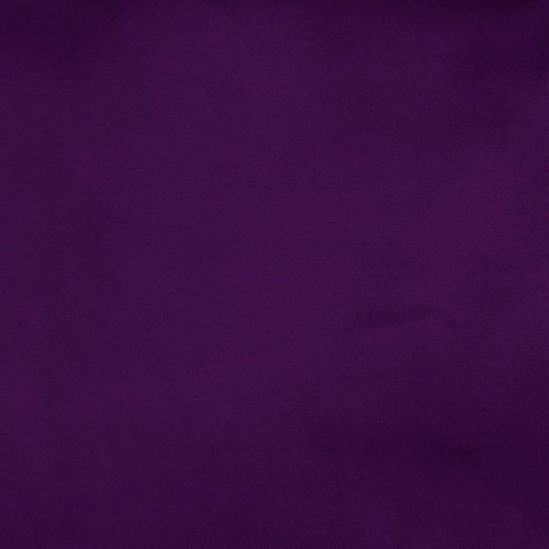 Plain Purple Fabric - Loreto Plain Velvet Fabric (By The Metre) Aubergine Voyage Maison