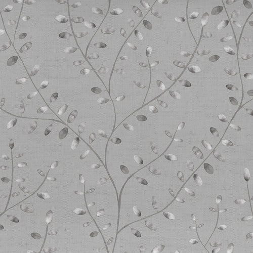 Floral Grey Fabric - Lucia Printed Cotton Fabric (By The Metre) Stone/Cream Voyage Maison