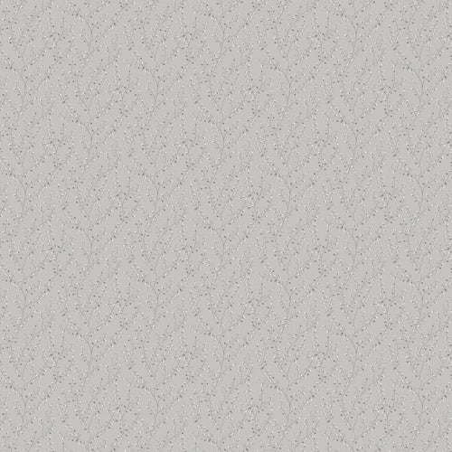 Floral Grey Fabric - Lucia Printed Cotton Fabric (By The Metre) Stone/Cream Voyage Maison