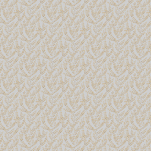 Floral Gold Fabric - Lucia Printed Cotton Fabric (By The Metre) Russet Voyage Maison
