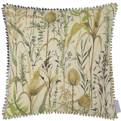 Floral Green Cushions - Lydiard Printed Cushion Cover Linen Voyage Maison