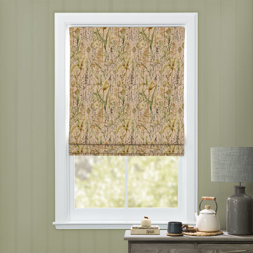 Floral Orange M2M - Lydiard Printed Cotton Made to Measure Roman Blinds Apricot Voyage Maison