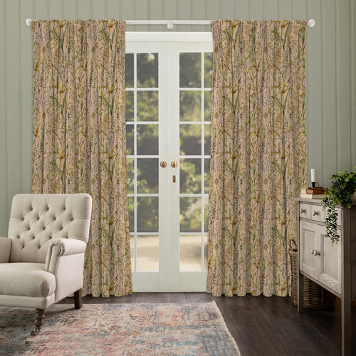 Floral Orange M2M - Lydiard Printed Cotton Made to Measure Curtains Apricot Voyage Maison