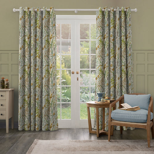 Floral Green M2M - Lydiard Printed Cotton Made to Measure Curtains Linen Voyage Maison
