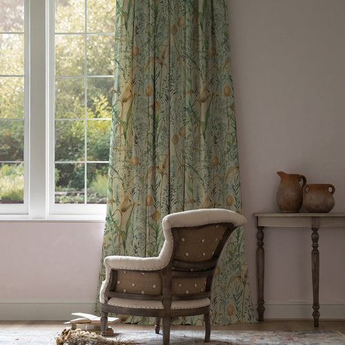 Floral Green M2M - Lydiard Printed Cotton Made to Measure Curtains Sky Voyage Maison