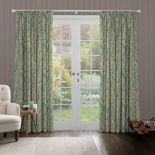 Floral Green M2M - Lydiard Printed Cotton Made to Measure Curtains Sky Voyage Maison