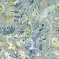  Samples - Maizey Printed Fabric Sample Swatch Cornflower Voyage Maison