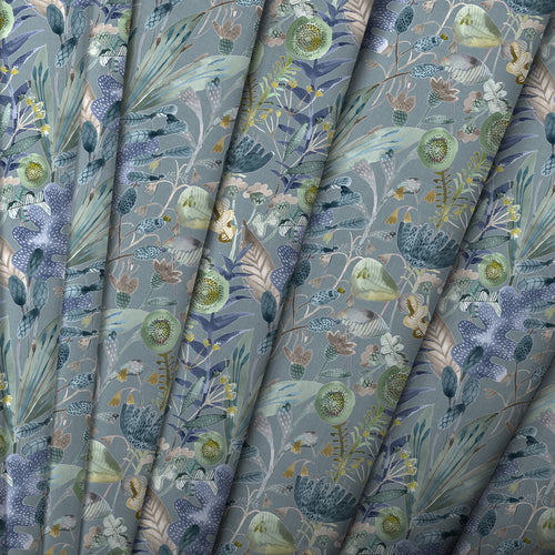 Floral Green M2M - Maizey Printed Cotton Made to Measure Roman Blinds Cornflower Voyage Maison