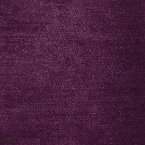Plain Purple Fabric - Malvolio Plain Velvet Fabric (By The Metre) Damson Voyage Maison